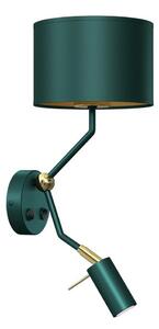 Vägglampa VERDE 1xE27/60W/230V + 1xGU10-MR11/7W grön