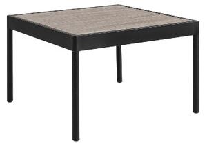 ESTEPONA Side Table - Black / Teak colour