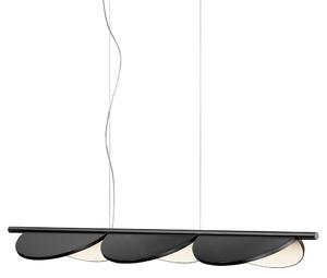 Flos - Almendra Linear, S3, Anthracite - Pendellampor - Patricia Urquiola - Svart