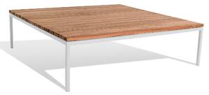 BÖNAN Lounge Table L - Light Grey / Teak