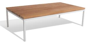 BÖNAN Lounge Table S - Light Grey / Teak