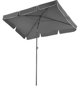 Tectake 403788 parasoll vanessa 200x125cm höjdjusterbar och lutbar - grå