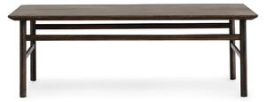 Normann Copenhagen - Grow Table 70 x 120 cm Stained Oak Smoked Oak - Soffbord - Simon Legald - Träfärgad - Trä