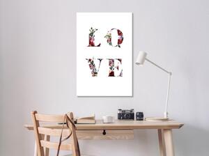Tavla - Love in Flowers (1 Part) Vertical - Premium print 20x30