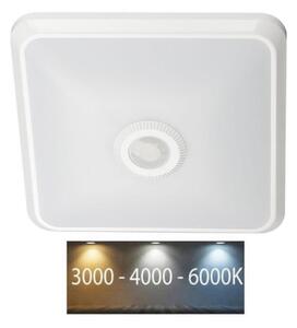 LED taklampa med sensor LED/12W/230V 3000/4000/6000K vit