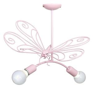 Barn Lampa BUTTERFLY 2xE27/60W rosa