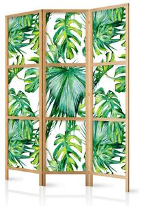 Japansk rumsavdelare - Monstera and Palm Leaves I - 135x172