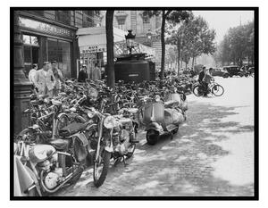 BIKES AND MOTORCYCLES - Tavla utan passpartou 50 x 70 cm
