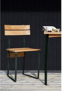 KERTEMINDE Chair - Teak / Forest Green