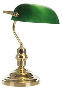 Globo 2491 - Bordslampa antik 1xE27/60W grön och guld