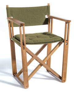 KRYSS Chair - Teak / Green Leaf