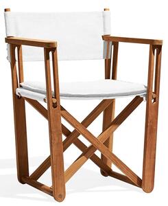 KRYSS Lounge Chair - Teak / White