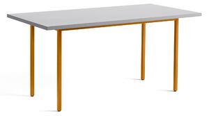 HAY - Two-Colour Table 160 Light Grey / Ochre - Matbord - Muller Van Severen - Brun,Grå - MDF/Metall