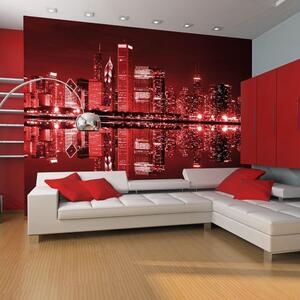 Fototapet - Wine-colored Chicago - Standard 200x154