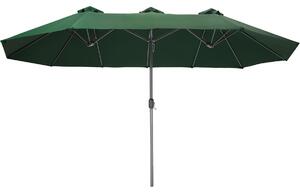 Tectake 404254 parasoll silia 460x270cm - grön
