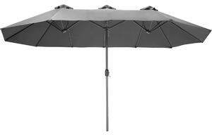 Tectake 404256 parasoll silia 460x270cm - grå