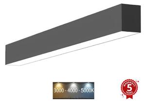 Sinclair LSM 24-40CCT - LED taklampa LSM LED/40W/230V 120 cm svart