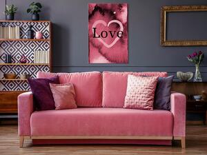 Tavla - Burgundy Love (1 Part) Vertical - Premium print 80x120