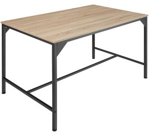 Tectake 404345 matbord belfast - industriellt lätt trä, ek sonoma
