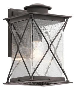 Kichler - Vägglampa för utomhusbruk ARGYLE 1xE27/100W/230V IP44 antracit