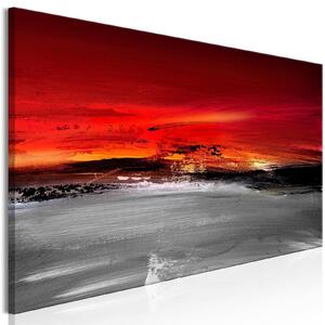 Tavla - Crimson Landscape (1 Part) Narrow - Premium print 135x45