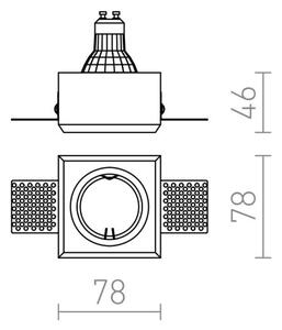 RED - Design Rendl - R12361 - Infälld belysning QUO 1xGU10/35W/230V