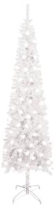 Smal plastgran med LED vit 120 cm