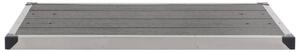 Golv till utedusch WPC rostfritt stål 110x62 cm grå