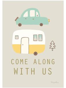 COME ALONG WITH US poster - A4