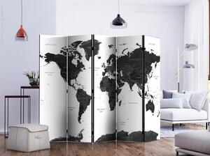 Rumsavdelare - Black and White Map II - Ensidig 225x172