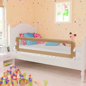 Sängskena för barn taupe 150x42 cm polyester