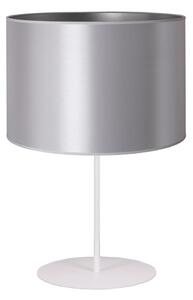 Duolla - Bordslampa CANNES 1xE14/15W/230V diameter 20 cm silver/vit