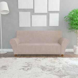 Sofföverdrag med stretch beige polyesterjersey