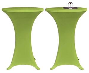 Elastiskt bordsöverdrag 2 st 70 cm grön