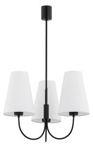 Argon 6268 - Pendelkrona SAFIANO 3xE27/15W/230V svart