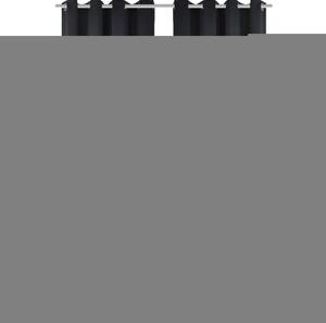 Mörkläggningsgardiner 2 st med öljetter 135x175 cm svart