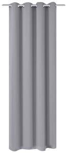 Mörkläggningsgardin med öljetter 270x245 cm grå
