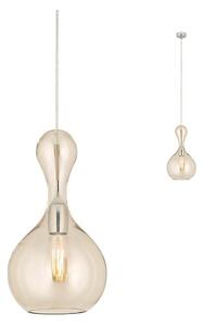 Redo 01-2258 - Ljuskrona med textilsladd LOB 1xE27/42W/230V diameter 22 cm beige