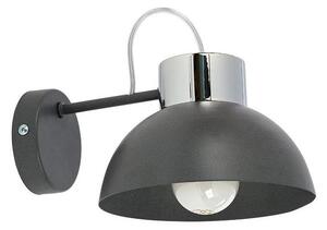 Vägglampa TEDI 1xE27/60W/230V antracit /krom