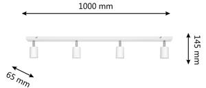 LED Spotlight TUNE 4xGU10/4,8W/230V vit