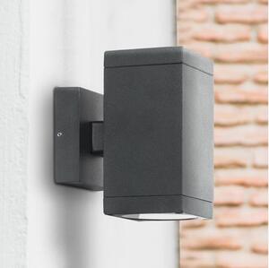 Prezent 39034 - Vägglampa för utomhusbruk RETO SQ 2xGU10/35W/230V IP54