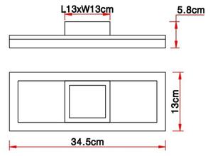 Globo 67297D1 - LED taklampa BEATRIX LED/12W/230V