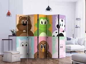 Rumsavdelare - Cheerful animals II - Ensidig 225x172