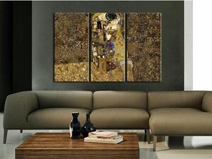 Tavla - Klimt inspiration - Kiss - På italiensk konstnärsduk 90x60