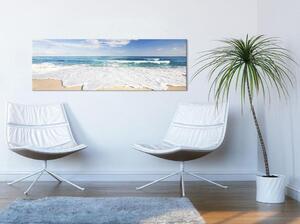 Tavla - Beach on Captiva Island - I svart träram 150x50