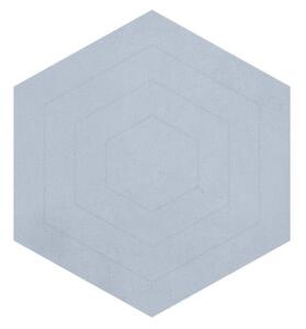 Hexagon Celestial Blue - Matta (100x90 cm)