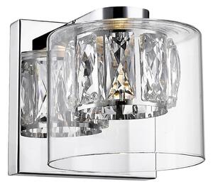 Zuma Line W0389-01A-B5AC - LED kristall vägglampa GEM LED/5W/230V