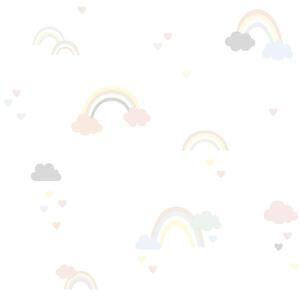 Clouds And Rainbows Non Woven / Easy Up-Tapet