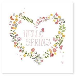 Hello Spring Poster - 30x30 cm