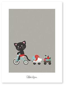 Bicycle Ride Poster - 30x40 cm
